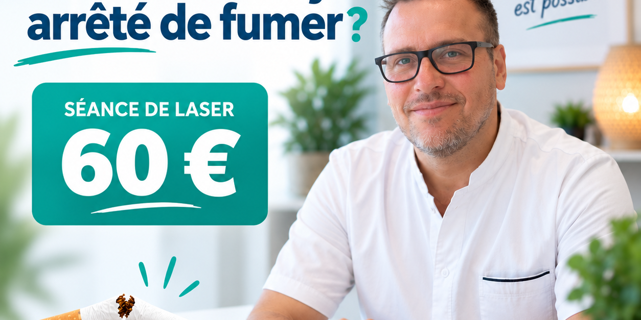 Arrêt du tabac au laser à 60 euros chez Monsieur Antoine au Plessis-Bouchard